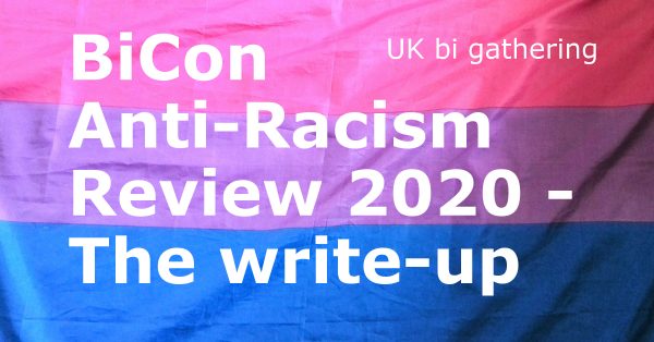 BiCon Anti-Racism Review 2020 - The write-up
